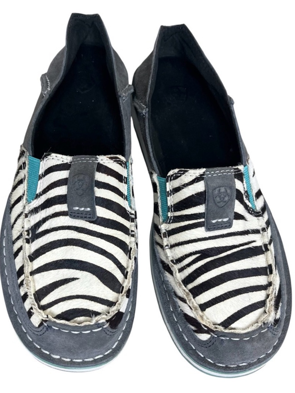 Ariat Women's Cruiser Slip-On Shoes - Zebra Print - Size 7B